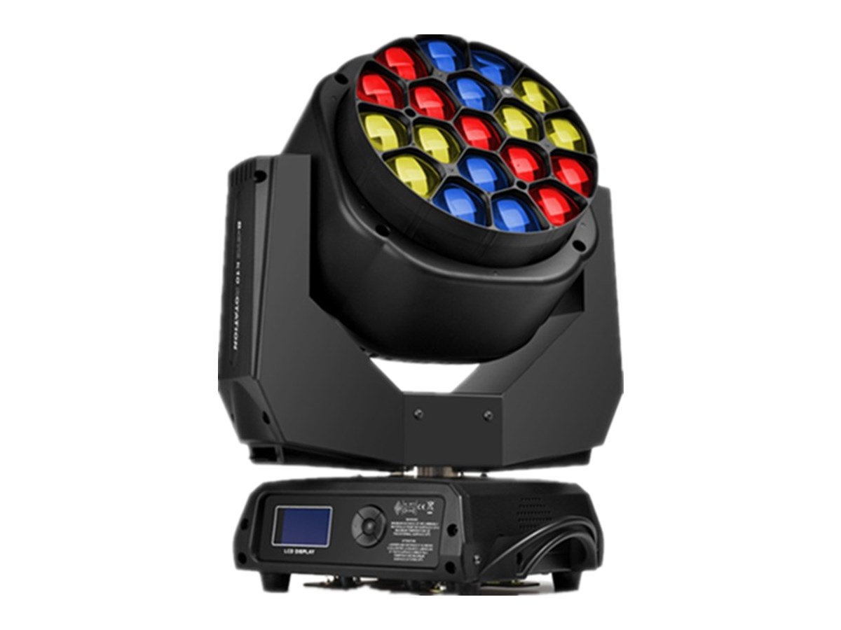 19颗蜂眼Led摇头染色灯